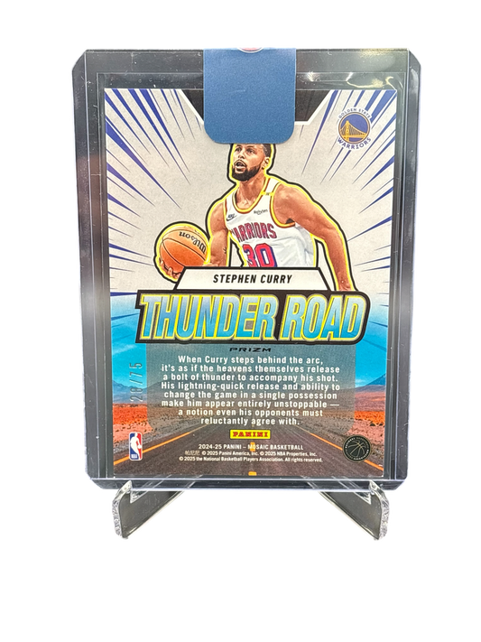 Panini Mosaic 2024/25 Thunder Road Red Fluorescent Prizm #/75