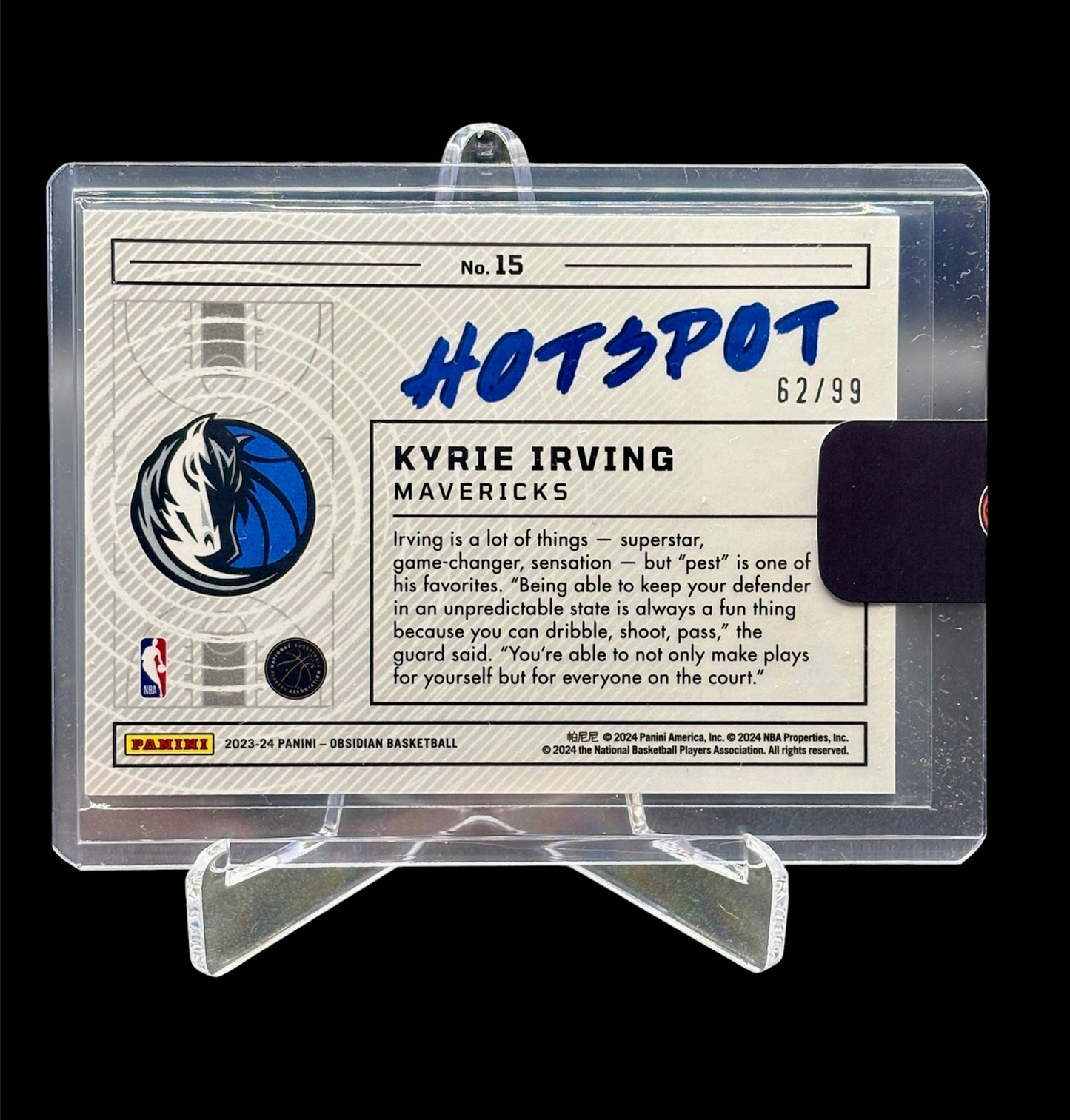 Panini Obsidian 2023-24 Hotspot Insert #/99