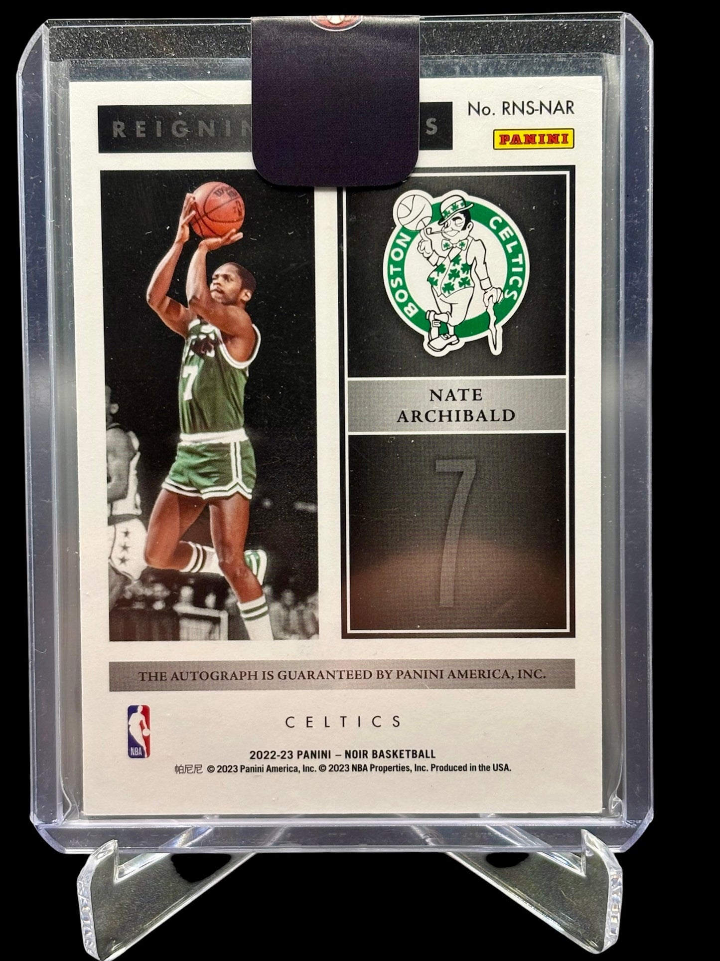 Panini Noir 2022-23 Reigning Nights On Card Autograph #/25