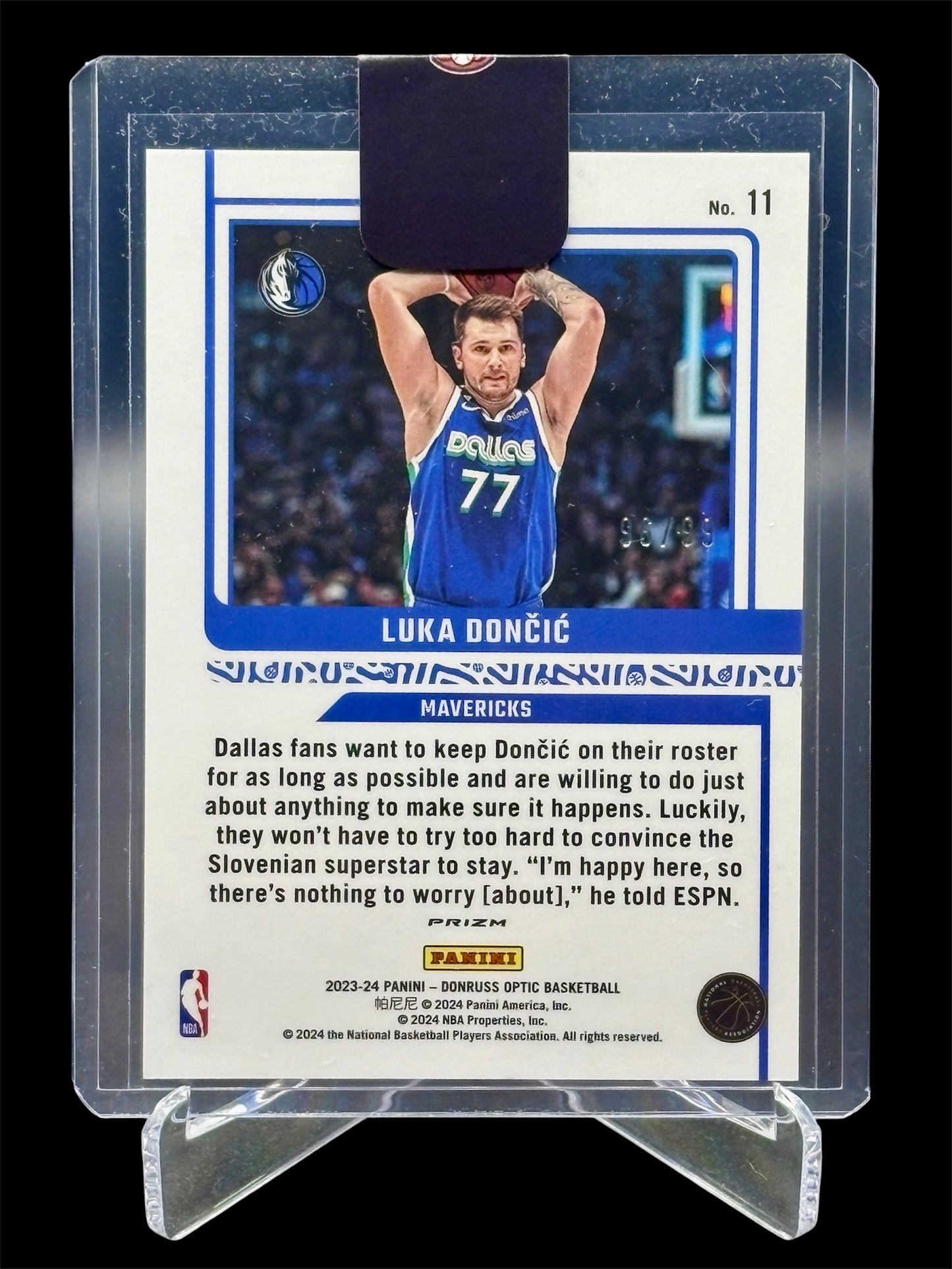 Panini Optic 2023-24 International Elite Dominators Red/Gold #/99