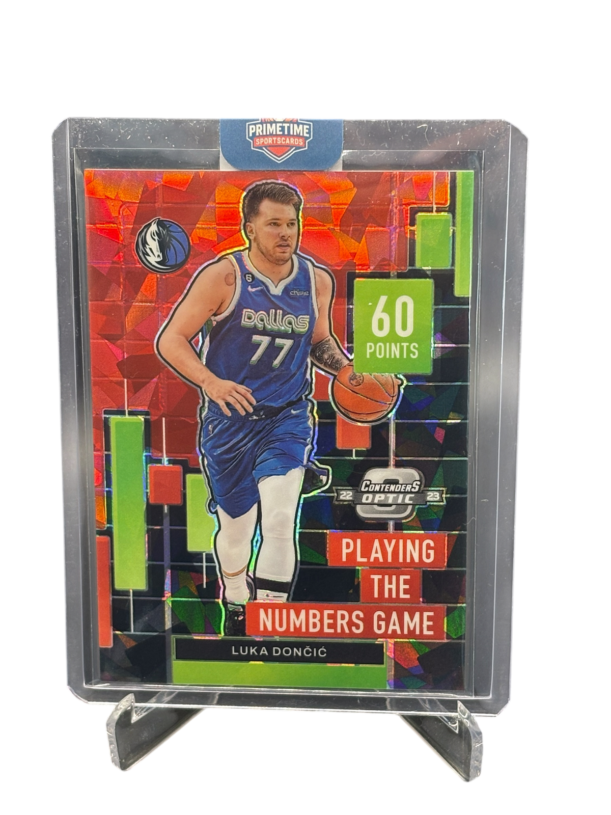Panini Contenders Optic 2022/23 Playing the Numbers Game Red Cracked Ice Prizm