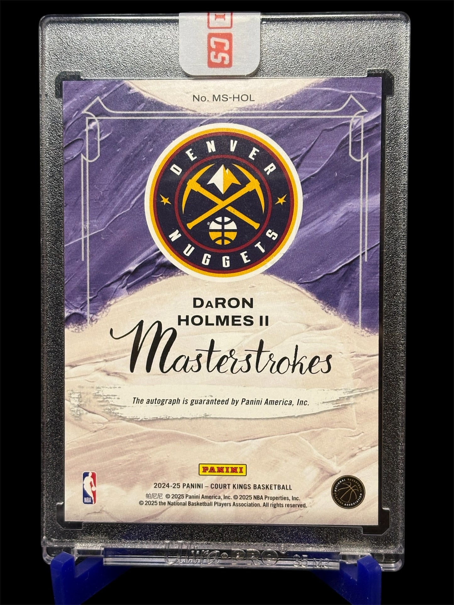Panini Court Kings 2024-25 Masterstrokes Rookie Auto
