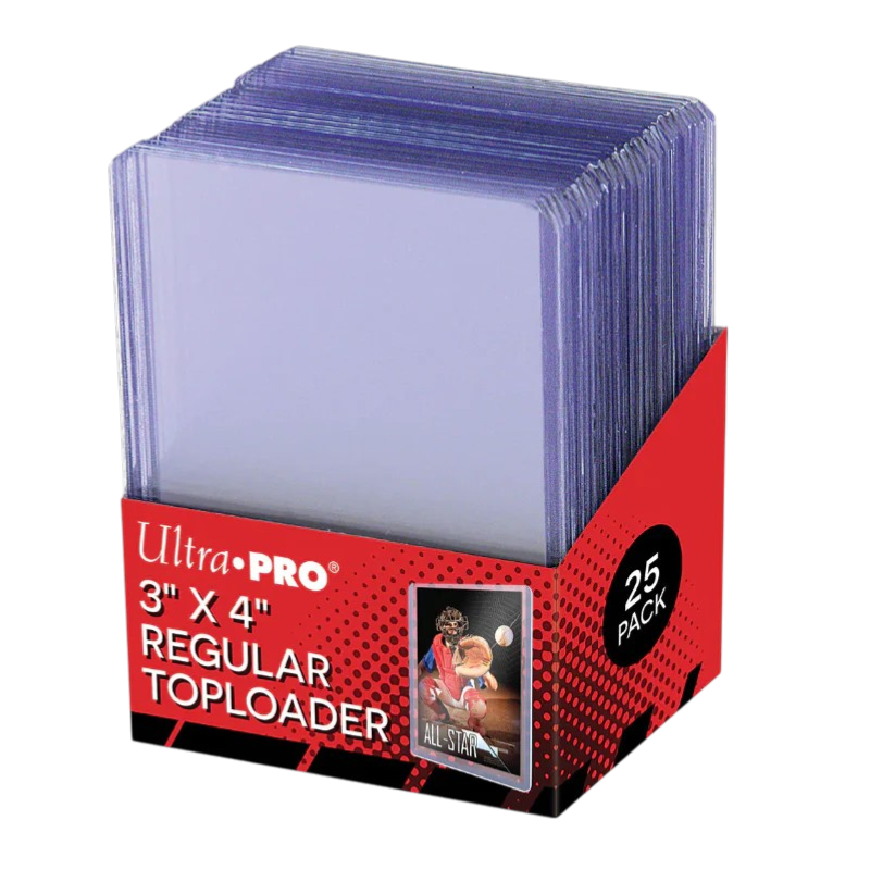 Ultra Pro Clear Regular Toploaders 3" x 4" Standard Size 25ct