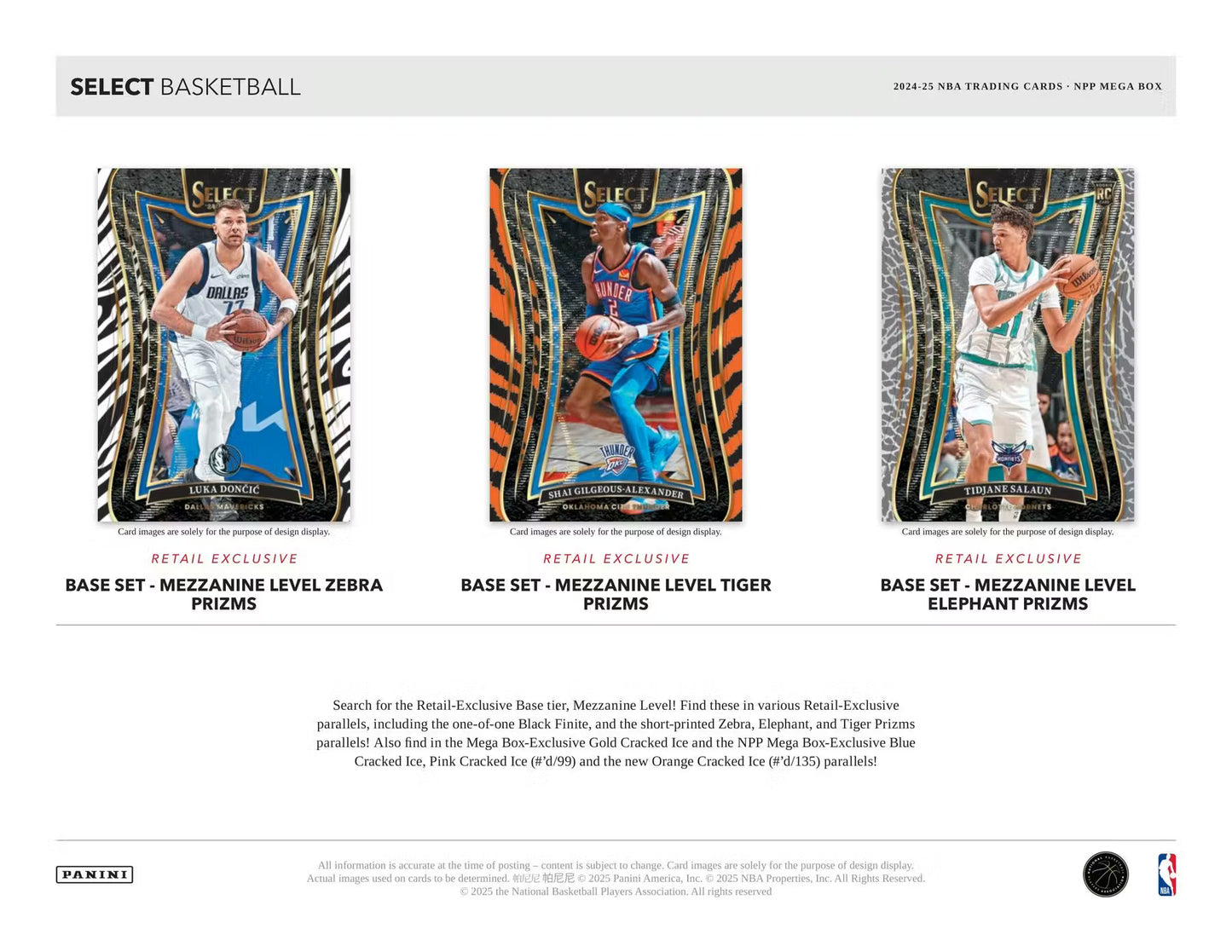 Panini Select NBA 2024/25 Mega Box