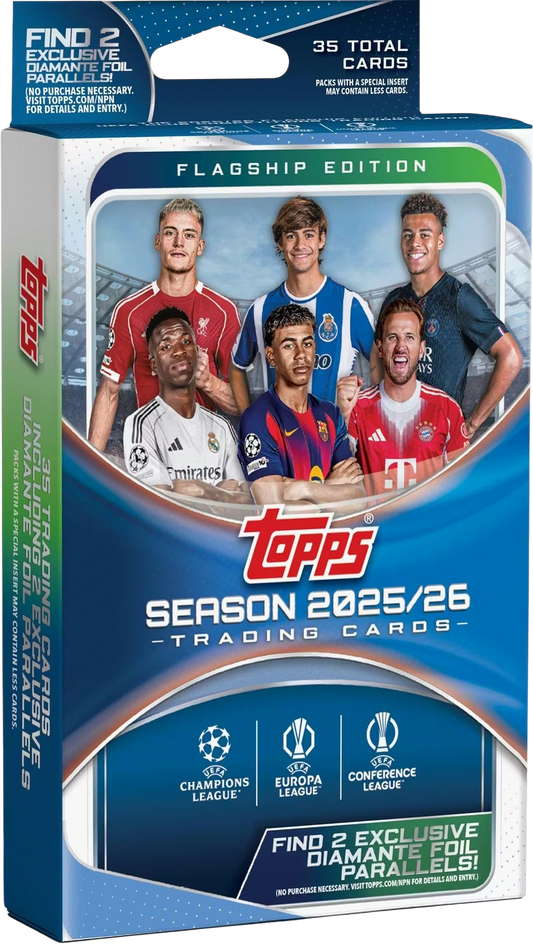 Topps UEFA Club Competitions 2025/26 Hanger Box