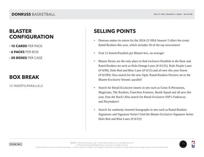 Panini Donruss NBA 2024/25 Blaster Box