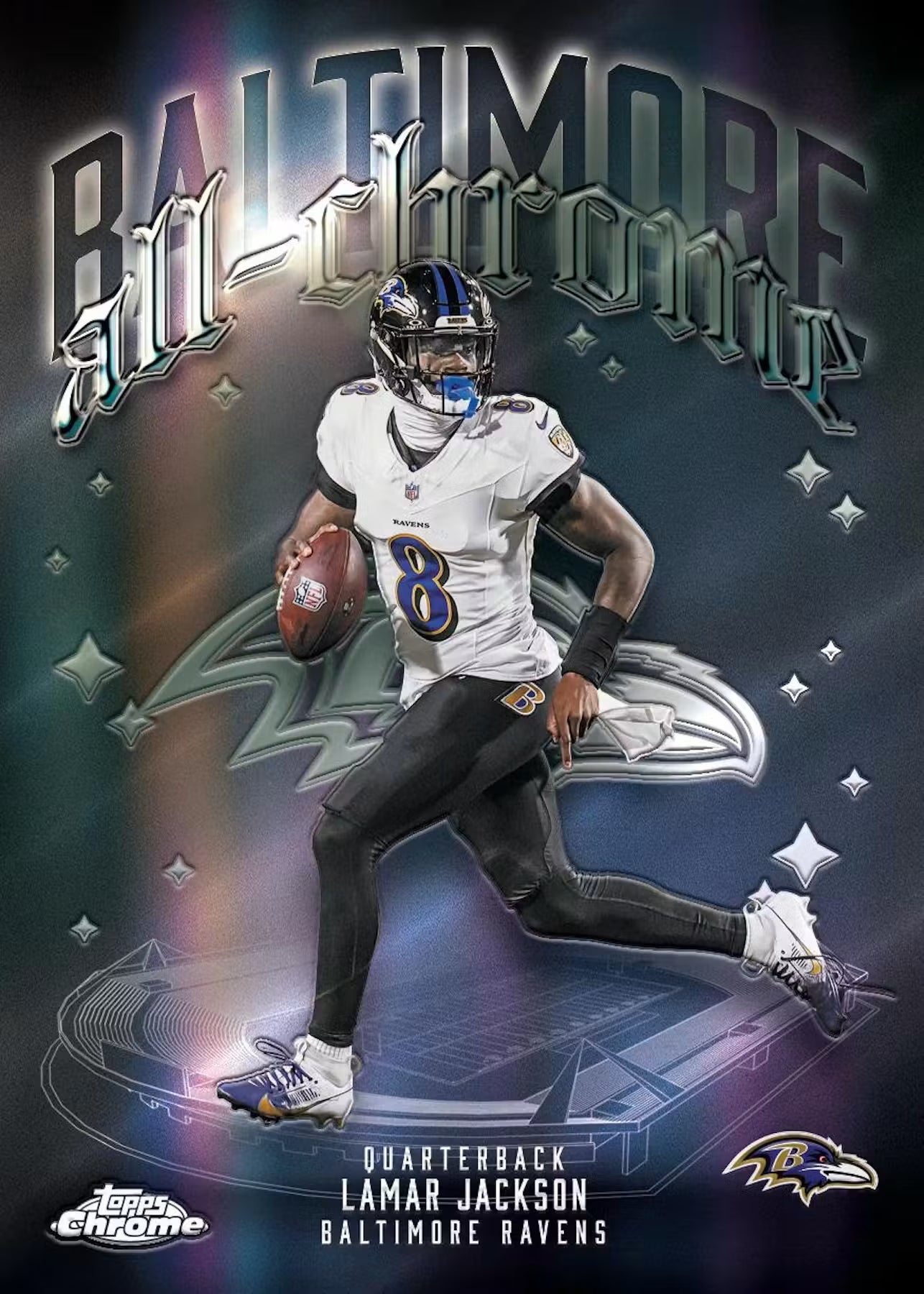 Topps Chrome NFL 2025 Hanger Box