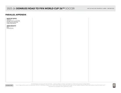 Panini Donruss Road to the World Cup 2025/26 Value Pack
