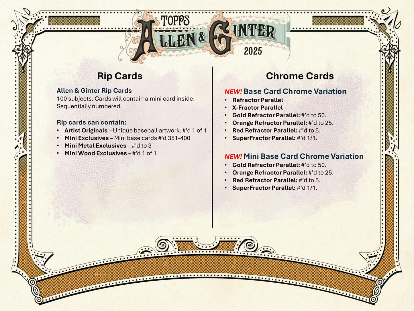 Topps Allen & Ginter MLB 2025 Jumbo Value Pack