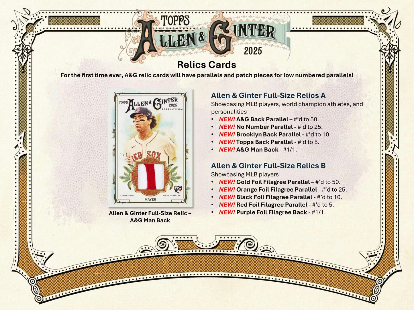 Topps Allen & Ginter MLB 2025 Jumbo Value Pack