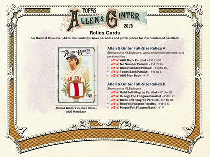 Topps Allen & Ginter MLB 2025 Jumbo Value Pack