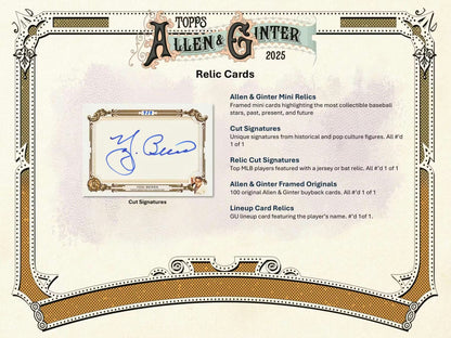 Topps Allen & Ginter MLB 2025 Jumbo Value Pack