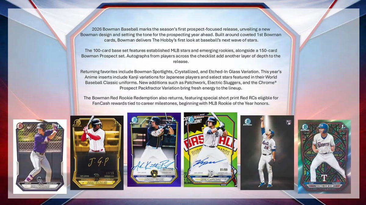 Bowman MLB 2026 Hobby Box