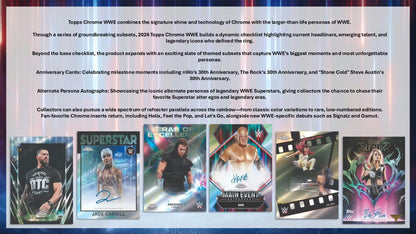 Topps Chrome WWE 2026 Blaster Box