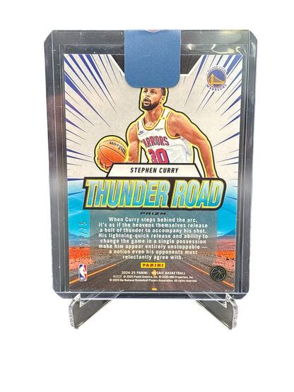 Panini Mosaic 2024/25 Thunder Road Red Fluorescent Prizm #/75