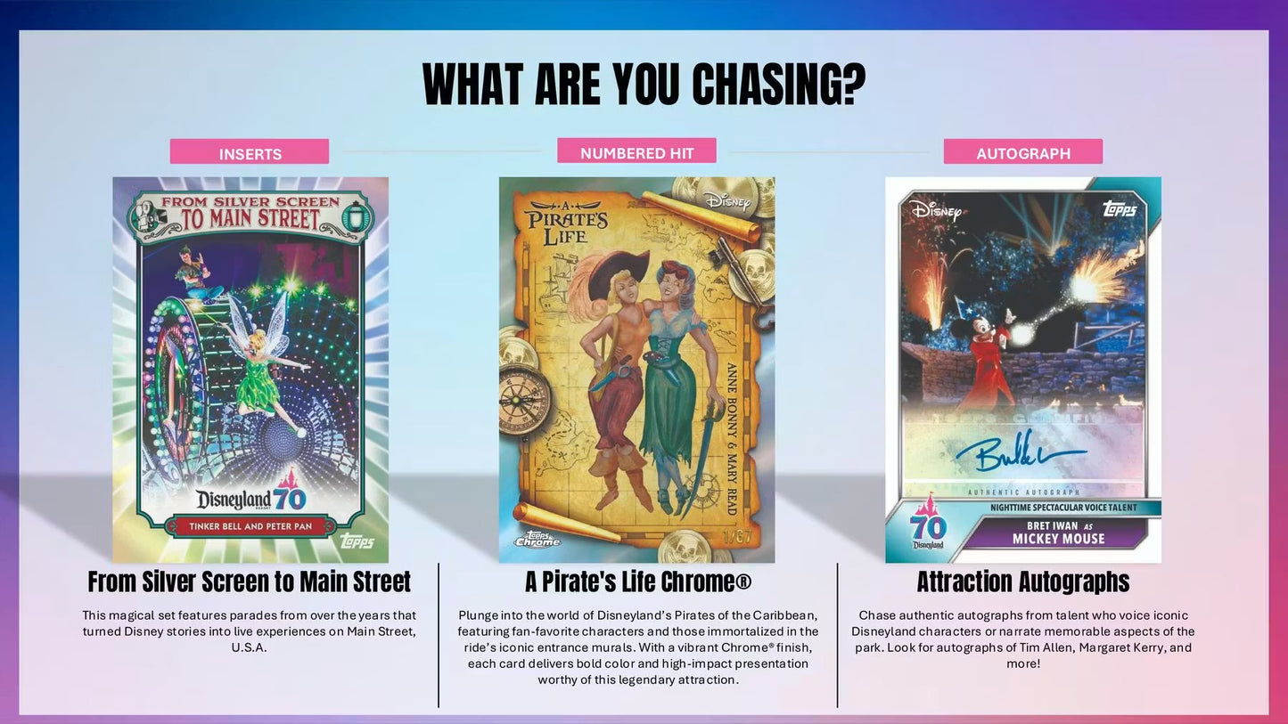 Topps Disneyland 2025 70th Anniversary Blaster Box