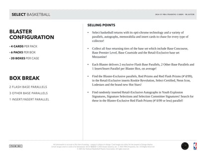 Panini Select NBA 2024/25 Blaster Box