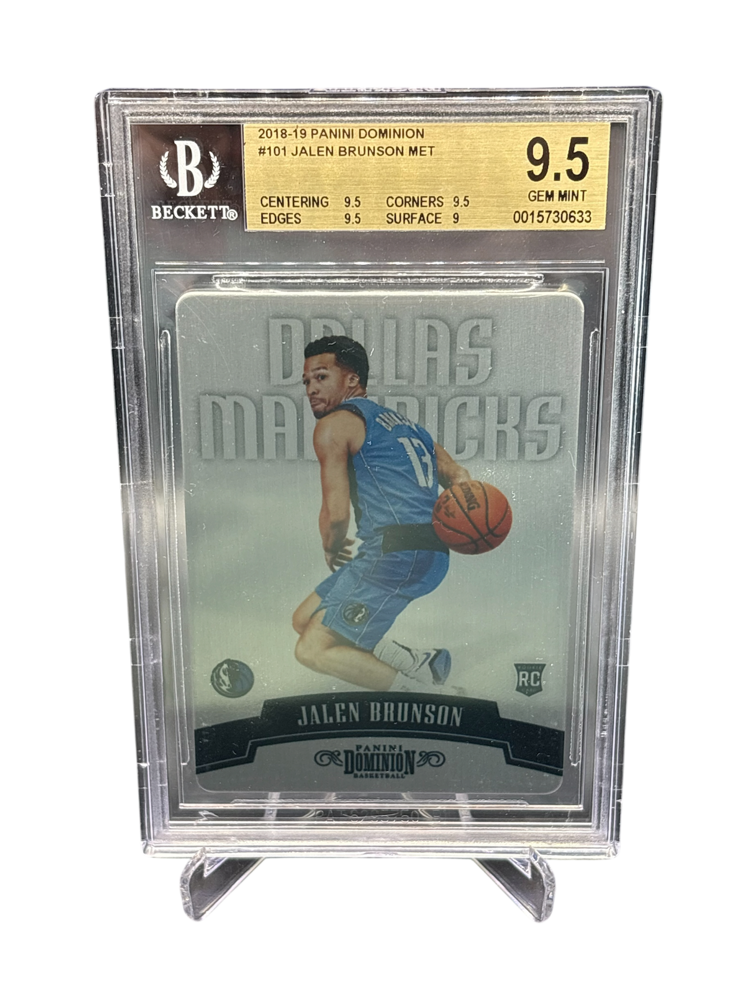 Panini Dominion 2018/19 Metal Rookie #/199 BGS Graded 9.5
