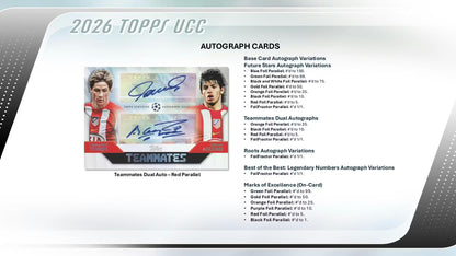Topps UEFA Club Competitions 2025/26 Hanger Box