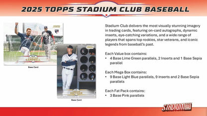 Topps Stadium Club MLB 2025 Blaster Box
