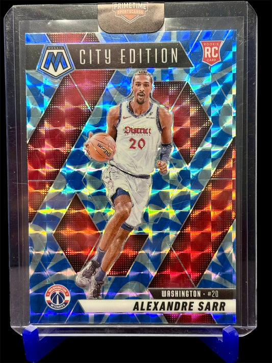 Panini Mosaic 2024-25 NBA Debut Insert Blue Reactive Mosaic