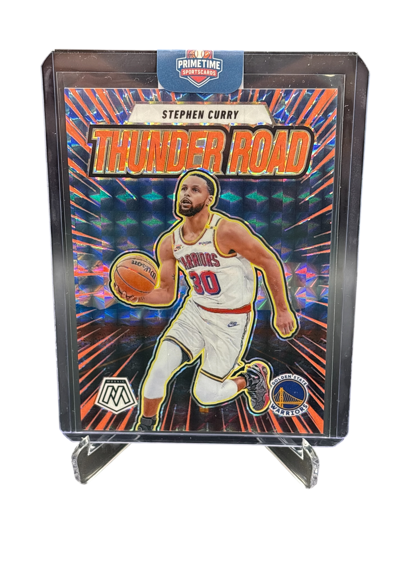 Panini Mosaic 2024/25 Thunder Road Red Fluorescent Prizm #/75