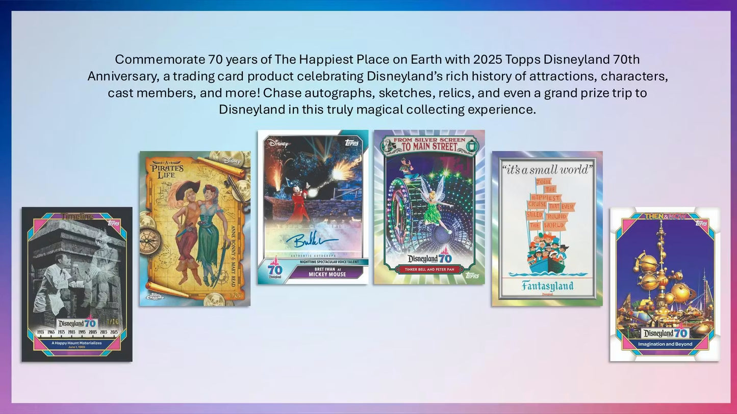 Topps Disneyland 2025 70th Anniversary Blaster Box