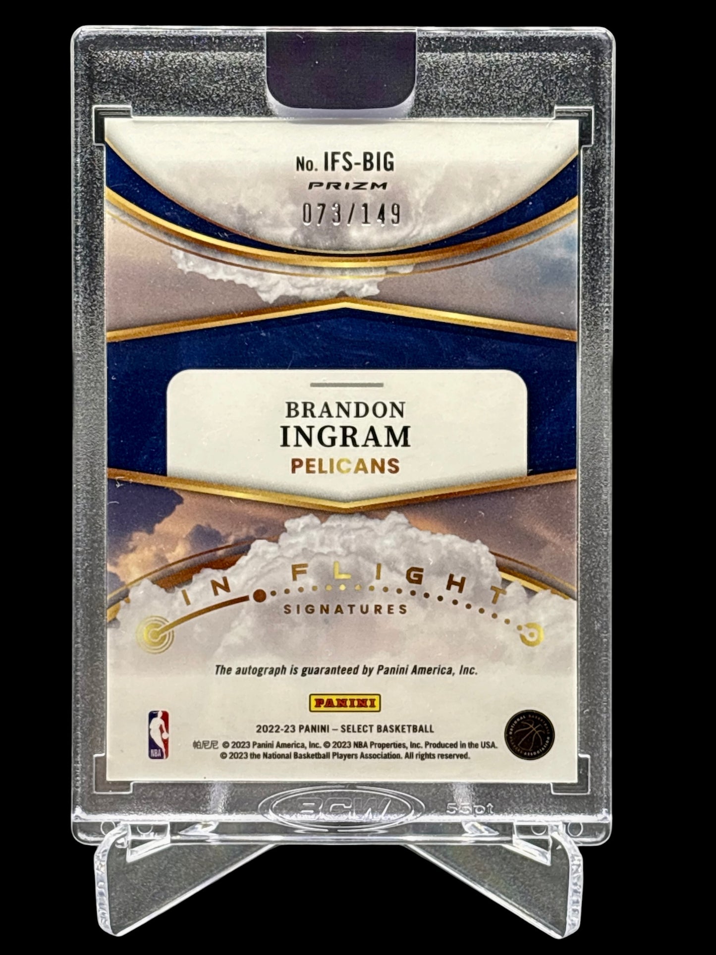 Panini Select 2022-23 In Flight Autograph #/149