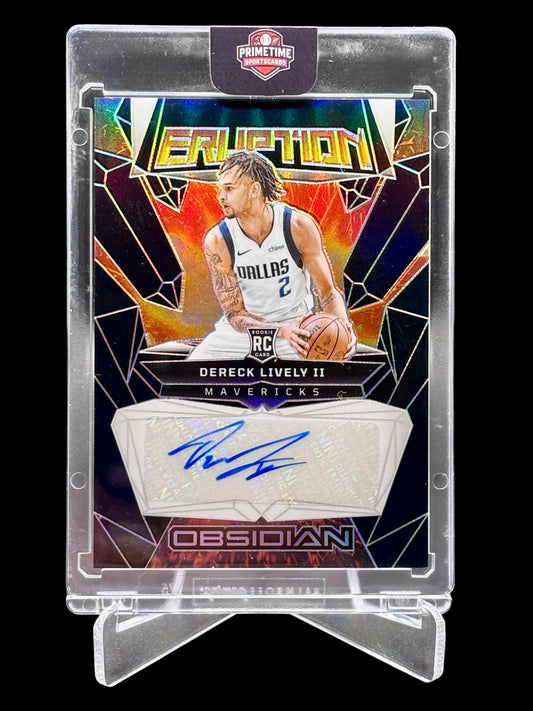 Panini Obsidian 2023-24 Eruption Rookie Autograph #/75