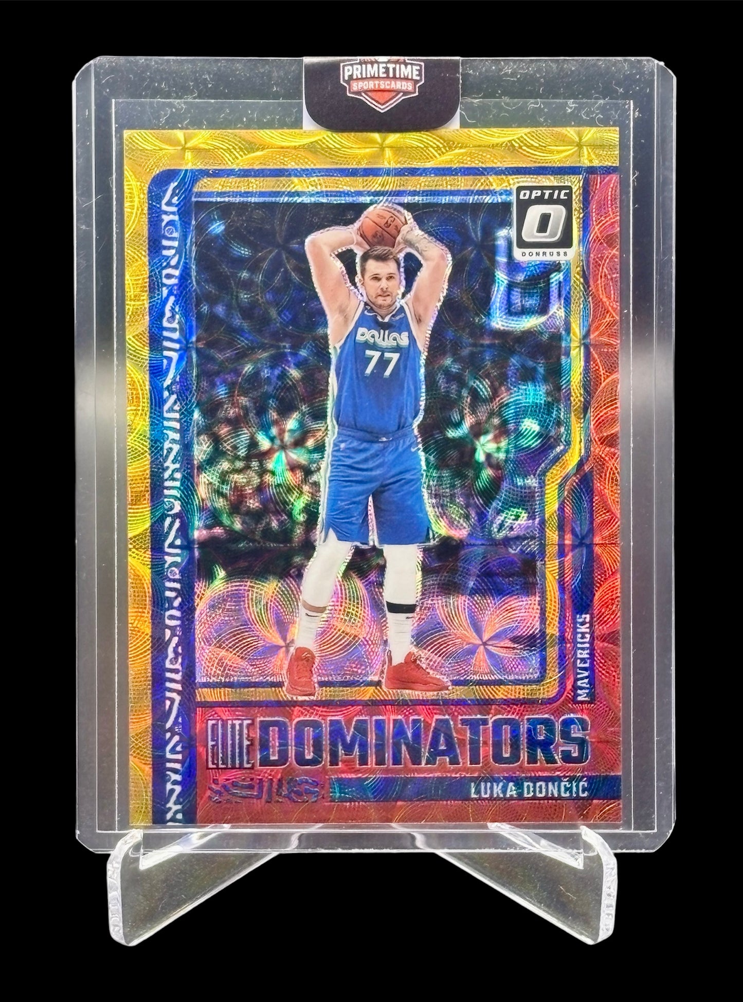 Panini Optic 2023-24 International Elite Dominators Red/Gold #/99