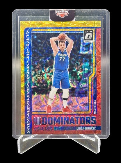 Panini Optic 2023-24 International Elite Dominators Red/Gold #/99