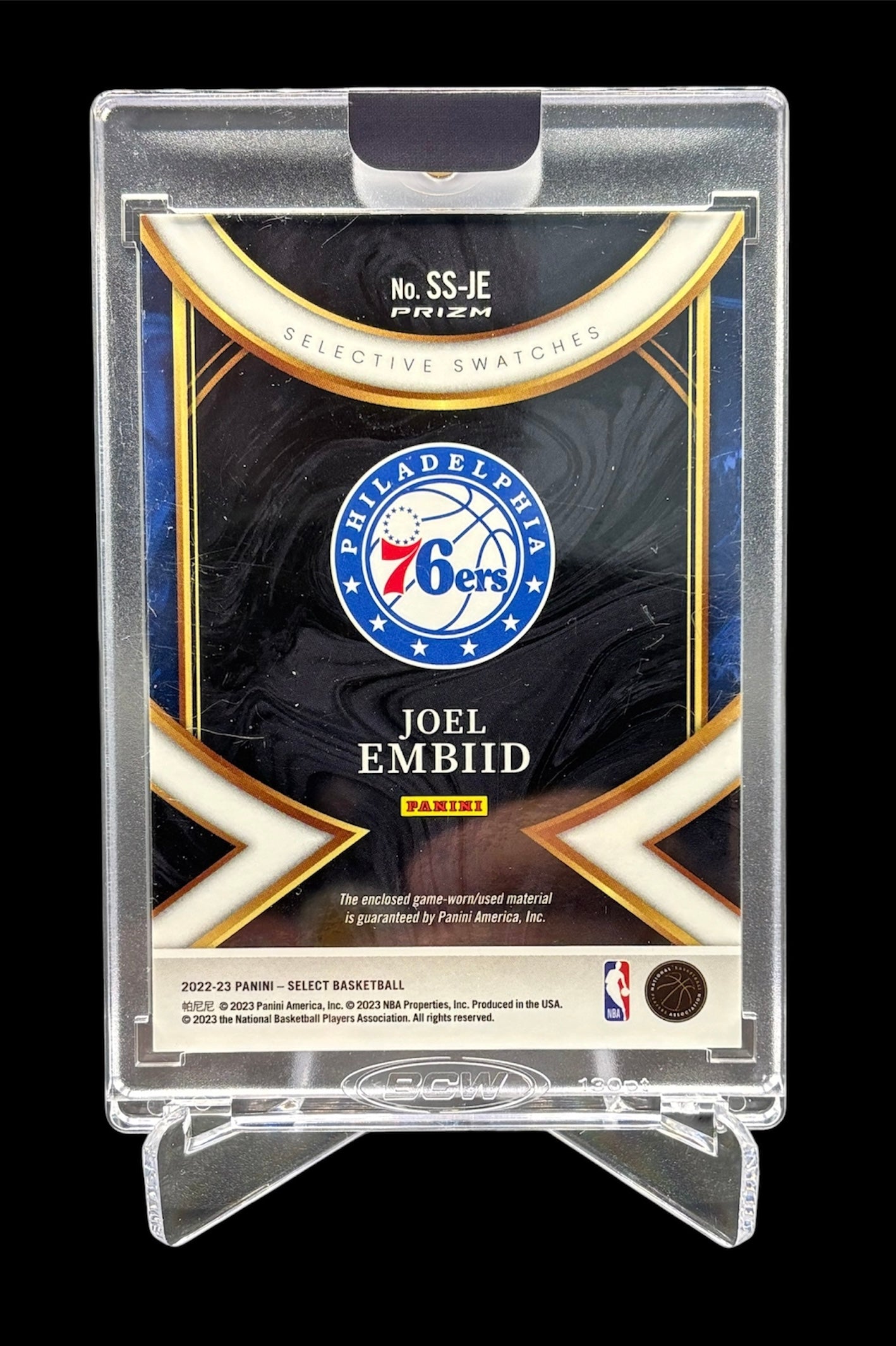 Panini Select 2022-23 Selective Swatches Game Used Patch