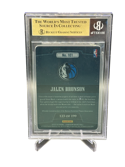 Panini Dominion 2018/19 Metal Rookie #/199 BGS Graded 9.5
