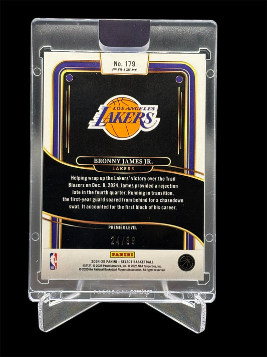 Panini Select 2024-25 RC Premier Level Purple Prizm #/99