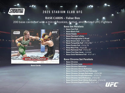 Topps Stadium Club UFC 2025 Blaster Box