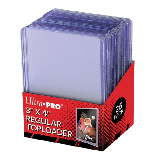 Ultra Pro Clear Regular Toploaders 3" x 4" Standard Size 25ct