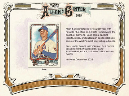 Topps Allen & Ginter 2025 MLB Blaster Box
