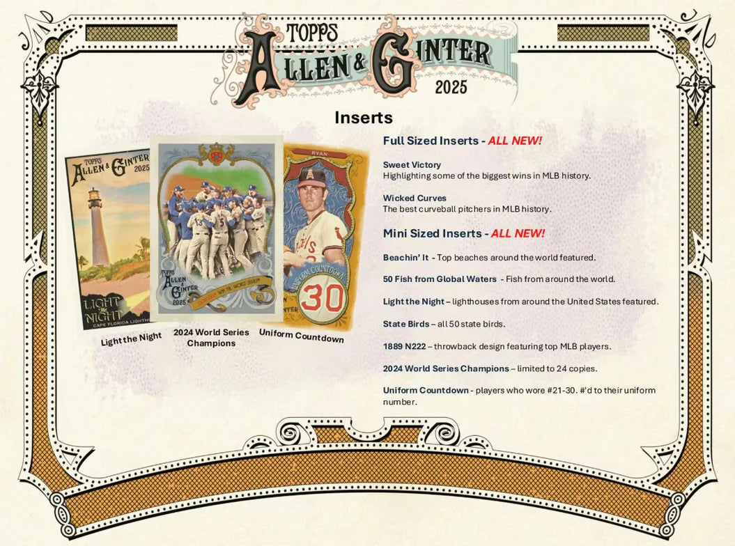 Topps Allen & Ginter 2025 MLB Blaster Box